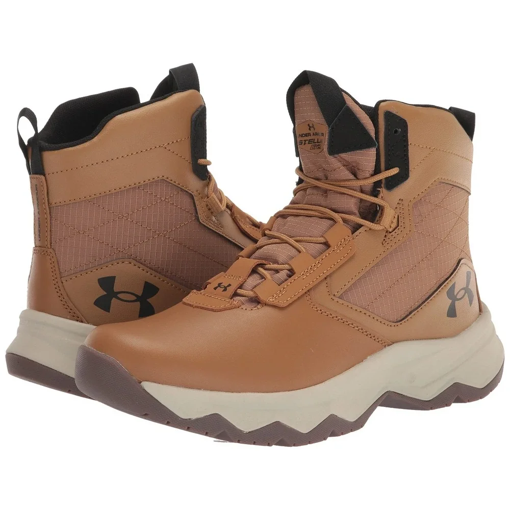 Under Armour Stellar G2 Tactical Boots Men's Size 10.5 Brown Military Waterproof - Picture 7 of 8
